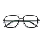 Optical Lenses Denmark Linde 9911 Titanium No Screw Korea Glasses Frames Optical Ultra-light Business Square Reading Glasses Men