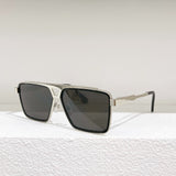 Men's Alloy Square Sunglasses Large Sunglasses UV Protection Black Sunglasses Brand Designer Z1585U