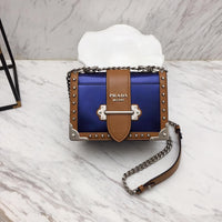 H-bag Prada Cahier studded leather bag NO.1BD045 SIZE:20×14×8.5cm