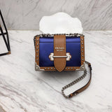 H-bag Prada Cahier studded leather bag NO.1BD045 SIZE:20×14×8.5cm