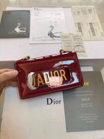 H-bag MINI J'A.D.I.O.R ULTRA BLACK BAG Flash skin 18cm