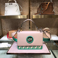 H-bag Fendi KAN I F Brown leather bag