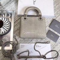 H-bag LADY Dior LAMBSKIN TOTE MINI BAG 17cm