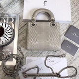 H-bag LADY Dior LAMBSKIN TOTE MINI BAG 17cm