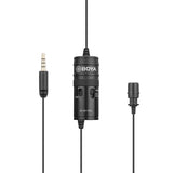 E-Electronic BOYA BY-M1 PRO Audio Video Record Lavalier Lapel Clip Microphone for iPhone Android Mac Vlog Mic for DSLR Camcorder Recorder
