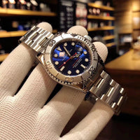 W-watch R.o.l.e.x Mens Watches Fashion Waterproof Analog Quartz Wrist Watch Luxury Business Dress Watch Yacht-Master 37 Oyster, 37 mm, Oystersteel and Everose