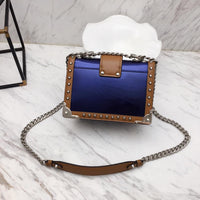 H-bag Prada Cahier studded leather bag NO.1BD045 SIZE:20×14×8.5cm
