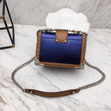H-bag Prada Cahier studded leather bag NO.1BD045 SIZE:20×14×8.5cm