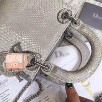 H-bag LADY Dior LAMBSKIN TOTE MINI BAG 17cm