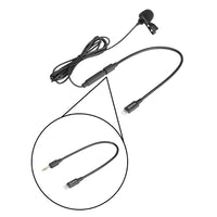 E-Electronic BOYA BY-M2 Clip-on Lavalier Microphone Mini Wired Condenser Microphone Mic for iOS devices
