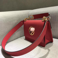 H-bag Fendi KAN I F Black leather bag