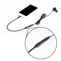 E-Electronic BOYA BY-M2 Clip-on Lavalier Microphone Mini Wired Condenser Microphone Mic for iOS devices
