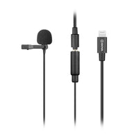 E-Electronic BOYA BY-M2 Clip-on Lavalier Microphone Mini Wired Condenser Microphone Mic for iOS devices