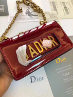 H-bag MINI J'A.D.I.O.R ULTRA BLACK BAG Flash skin 18cm