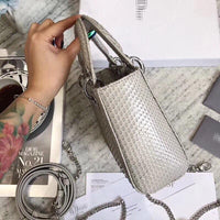 H-bag LADY Dior LAMBSKIN TOTE MINI BAG 17cm