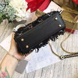 H-bag LADY Dior LAMBSKIN Tassels BAG AL-2000 Mini：17cm Medium：24cm