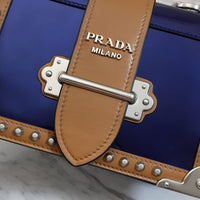 H-bag Prada Cahier studded leather bag NO.1BD045 SIZE:20×14×8.5cm