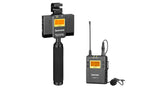 E-Electronic Saramonic UwMic9 Kit12 (UwMic9 SP-RX9+TX9) Wireless Lavalier Mic w/Dual-Rec & Mixer for iPhone & Android Smartphones