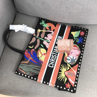 H-bag Dior BOOK TOTE BAG IN EMBROIDERED CANVAS 42x32x15cm