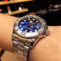 W-watch R.o.l.e.x Mens Watches Fashion Waterproof Analog Quartz Wrist Watch Luxury Business Dress Watch Yacht-Master 37 Oyster, 37 mm, Oystersteel and Everose