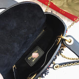 H-bag LADY Dior LAMBSKIN Tassels BAG AL-2000 Mini：17cm Medium：24cm
