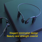 E-electronic MD04 Wireless Stereo Headset Bone Conduction Headphone Bluetooth 5.0 Noise Reduction Sport Music Earbuds Waterproof Earphone Bluetooth Headphone Black Technology Open Ear Wireless Headphone Sports Waterproof Earphone Handsfree Mic