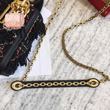 H-bag LADY Dior LAMBSKIN Tassels BAG AL-2000 Mini：17cm Medium：24cm