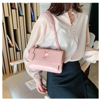 L-package 22-14-10cm Women Purse Clutch Small Crossbody Shoulder Bag with Chain Strap