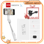 E-electronic XINPU ZHIYUN SMOOTH X Selfie Stick Tripod Smartphone Gimbal Bluetooth Adjustable 2-Axis Stabilizer gray/white For Phone Xiaomi iPhone Samsung