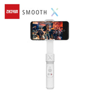 E-electronic XINPU ZHIYUN SMOOTH X Selfie Stick Tripod Smartphone Gimbal Bluetooth Adjustable 2-Axis Stabilizer gray/white For Phone Xiaomi iPhone Samsung