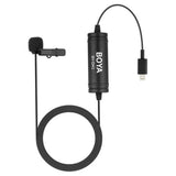 E-Electronic BOYA BY-M1 3.5mm Audio Video Record Lavalier Lapel Clip Microphone for iPhone Android Mac Vlog Mic for DSLR Camcorder Recorder