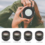 Kamlan 50mm F1.1 II APS-C Large Aperture Manual Focus Lens Standard fixed focus APS-C frame mirrorless lens for NEX for EOS-M for FUji M4/3 Cameras