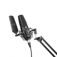 E-Electronic BOYA BY-M1000 Condenser Microphone Large Diaphragm 3 Polar Patterns for Singer Songwriter Podcaster Voiceover Artist Studio Mic