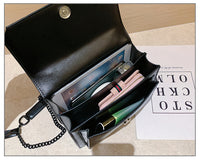 L-package 22-14-10cm Women Purse Clutch Small Crossbody Shoulder Bag with Chain Strap