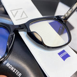 S-sunglasses 2021 Monster Square Anti Radiation Glasses For Kubo With White Round Case Replaceable for Lens Eyewear Eyeglass Glasses Non Graded Lens Eyewear for Women and Men