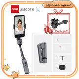E-electronic XINPU ZHIYUN SMOOTH X Selfie Stick Tripod Smartphone Gimbal Bluetooth Adjustable 2-Axis Stabilizer gray/white For Phone Xiaomi iPhone Samsung