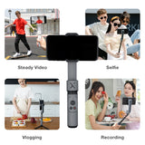 E-electronic XINPU ZHIYUN SMOOTH X Selfie Stick Tripod Smartphone Gimbal Bluetooth Adjustable 2-Axis Stabilizer gray/white For Phone Xiaomi iPhone Samsung