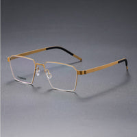 Suqare Denmark Linde 9628 Titanium No Screw Korea Glasses Frames Optical Ultra-light Business Eyeglasses Men