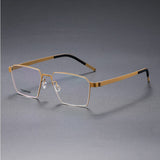Suqare Denmark Linde 9628 Titanium No Screw Korea Glasses Frames Optical Ultra-light Business Eyeglasses Men