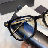 S-sunglasses 2021 Monster Square Anti Radiation Glasses For Kubo With White Round Case Replaceable for Lens Eyewear Eyeglass Glasses Non Graded Lens Eyewear for Women and Men