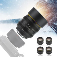 Kamlan 50mm F1.1 II APS-C Large Aperture Manual Focus Lens Standard fixed focus APS-C frame mirrorless lens for NEX for EOS-M for FUji M4/3 Cameras