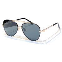 Fashion Pilot Sunglasses Women Rimless Sun Glasses 2023 Summer Style Female Uv400 Green Brown