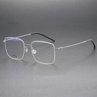 Handmade High Quality 5511 Denmark Titanium No Screw Korea Glasses Frames Optical Ultra-light Business Square Men Glasses Frame
