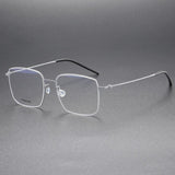 Handmade High Quality 5511 Denmark Titanium No Screw Korea Glasses Frames Optical Ultra-light Business Square Men Glasses Frame