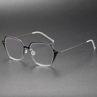 Spectacles For Men Denmark Linde 6621 Titanium No Screw Korea Suqare Glasses Frames Optical Ultra-light Business Frame