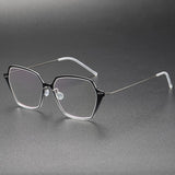 Spectacles For Men Denmark Linde 6621 Titanium No Screw Korea Suqare Glasses Frames Optical Ultra-light Business Frame