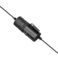 E-Electronic BOYA BY-M1 PRO Audio Video Record Lavalier Lapel Clip Microphone for iPhone Android Mac Vlog Mic for DSLR Camcorder Recorder