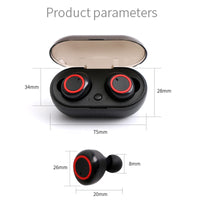 E-electronic A2 TWS Wireless Earphones Bluetooth 5.0 HiFi Stereo Sport Waterproof Gamer Button Control Earphones With Mic And Charging Box Sport Earphone Headphones Earbuds