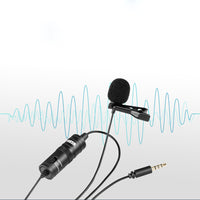 E-Electronic BOYA BY-M1 3.5mm Audio Video Record Lavalier Lapel Clip Microphone for iPhone Android Mac Vlog Mic for DSLR Camcorder Recorder