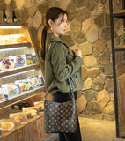 L-package 23-13.5-25cm Buckets Totes Handbag Women's casual Shoulder Bags Soft Leather Crossbody Bag